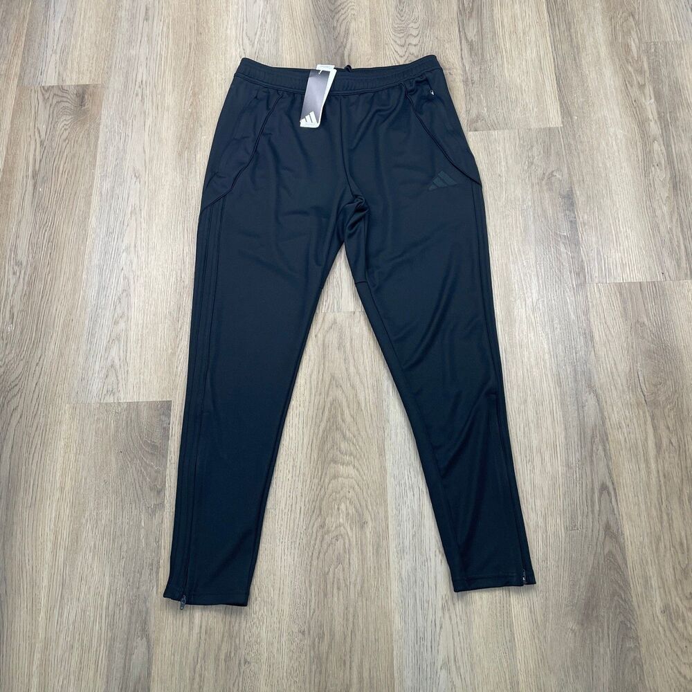 Adidas Black Soccer Joggers Men NWT TIRO24 TRPNT